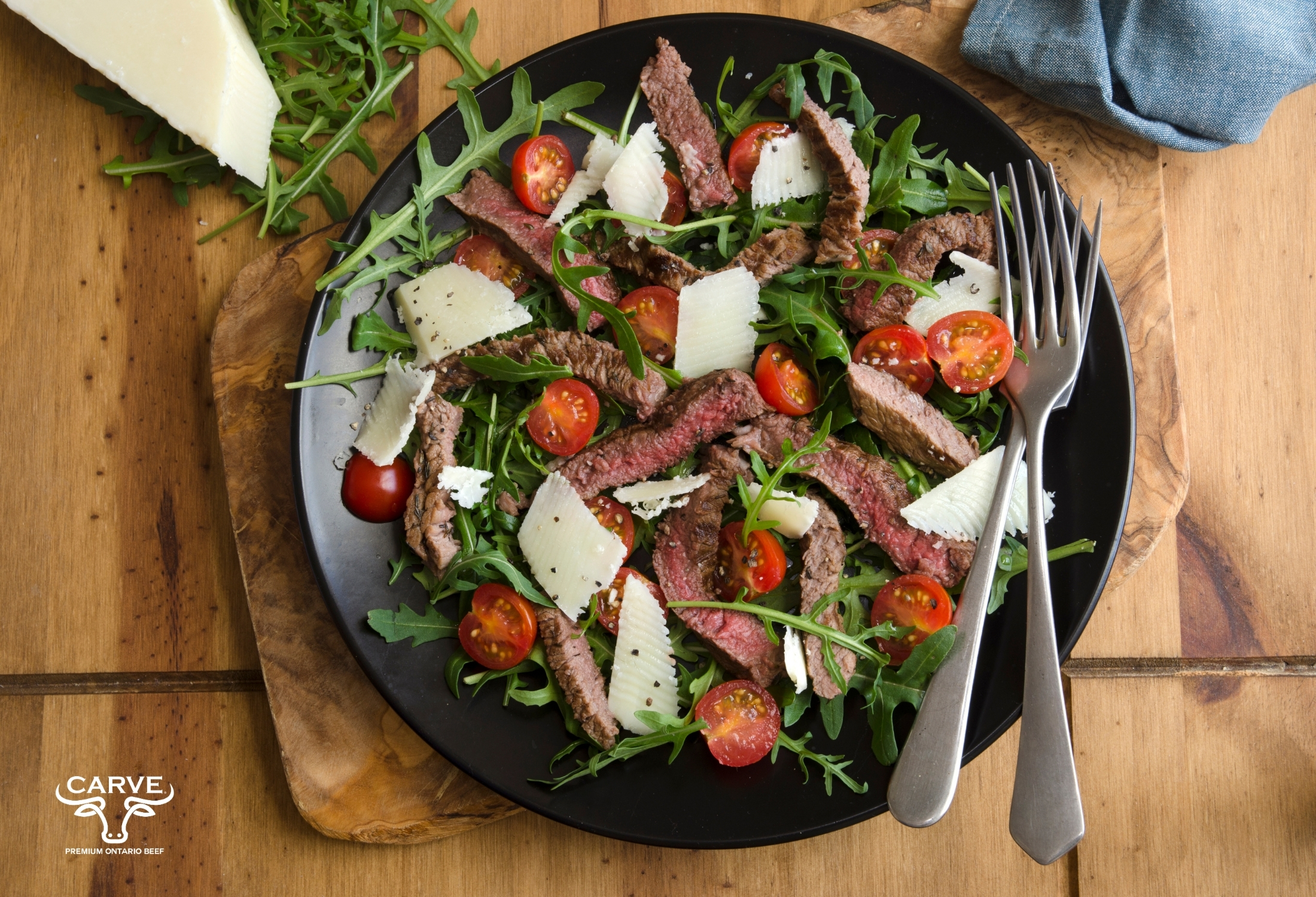 Sirloin steak in a salad Sirloin steak in a salad